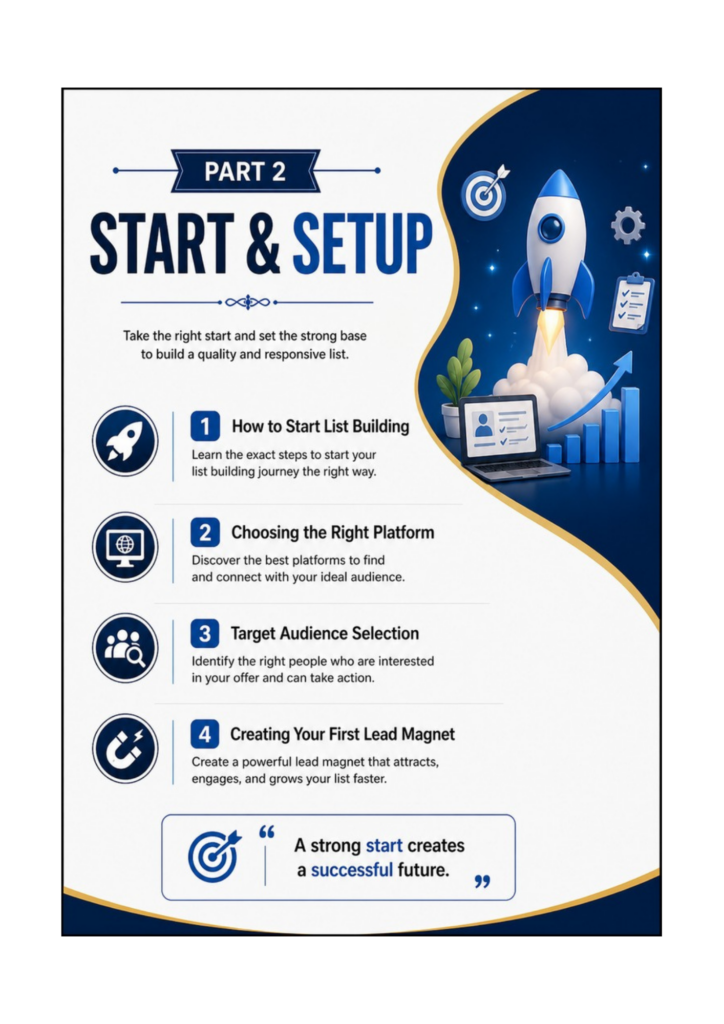 List Building Mastery Part 2 Start and Setup by Uttam Kumar