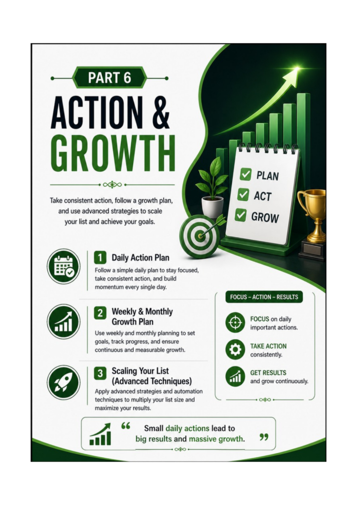 List Building Mastery Part 6 Action and Growth by Uttam Kumar